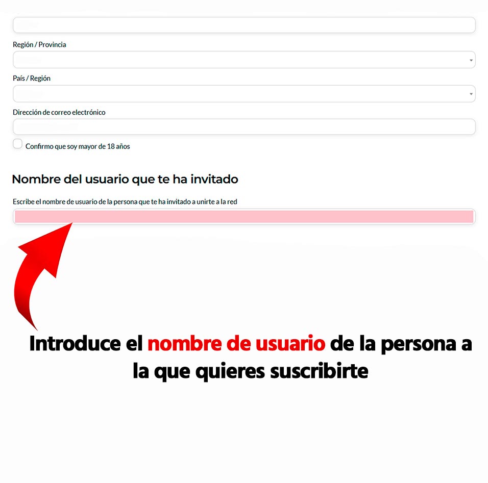 eewwxx Incluir el nombre de usuario de la persona que te invita a Ozeans